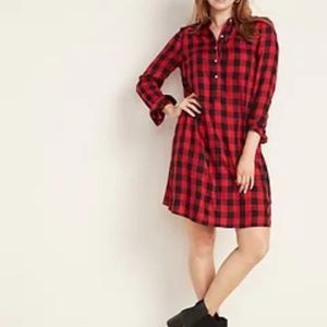 Buffalo plade dress.